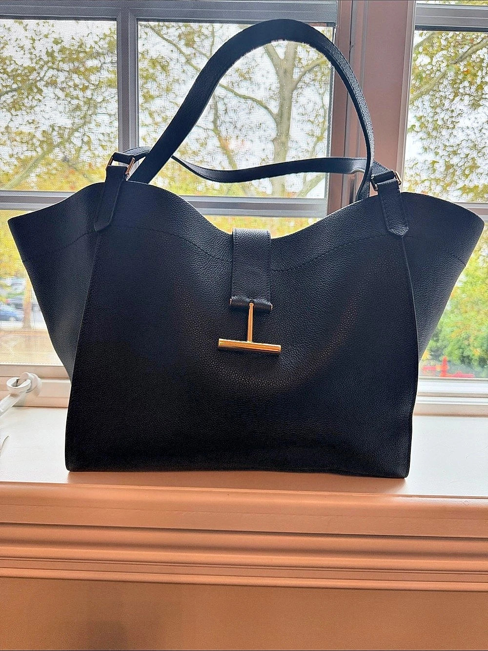 Tom Ford Leather Tote in Black NWT
